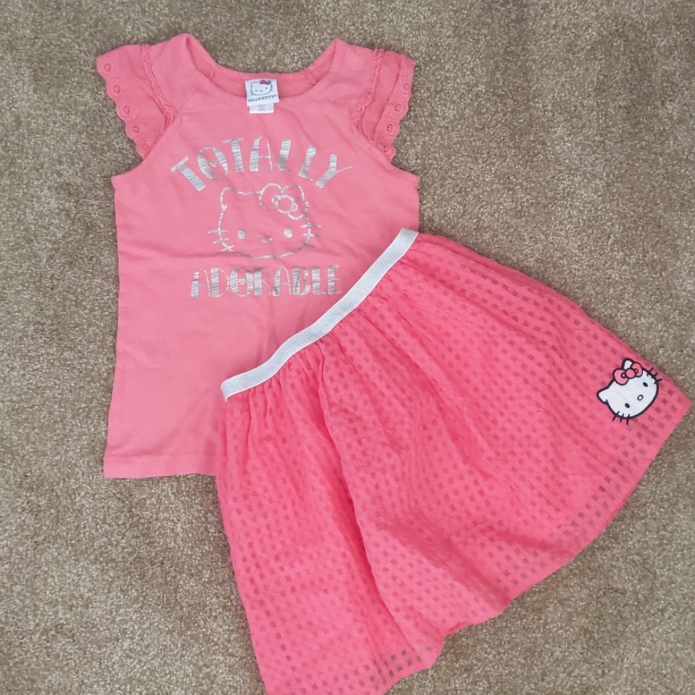 Hello Kitty Tank & Skirt Outfit